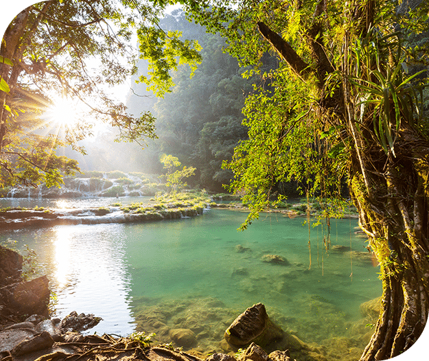 Tranquil lake and mountainscape, a serene image for burial services Tranquil lake and mountainscape, a serene image for burial services
